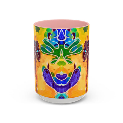 Mug - Colorful Psychedelic Mushroom Accent Coffee Mug (11/15oz)