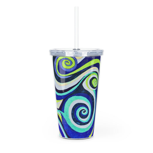 Plastic Tumbler Spiral Design