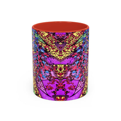 Vibrant Psychedelic Accent Coffee Mug – Colorful Abstract Art (11/15oz)