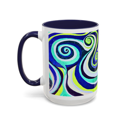 Abstract Swirl Accent Coffee Mug