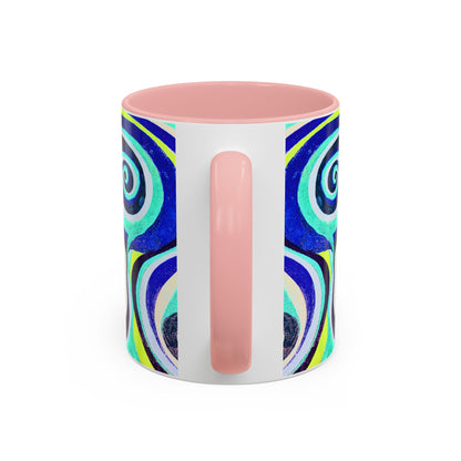 Abstract Swirl Accent Coffee Mug