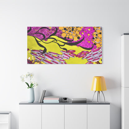 Vibrant Yellow & Magenta Wall Art