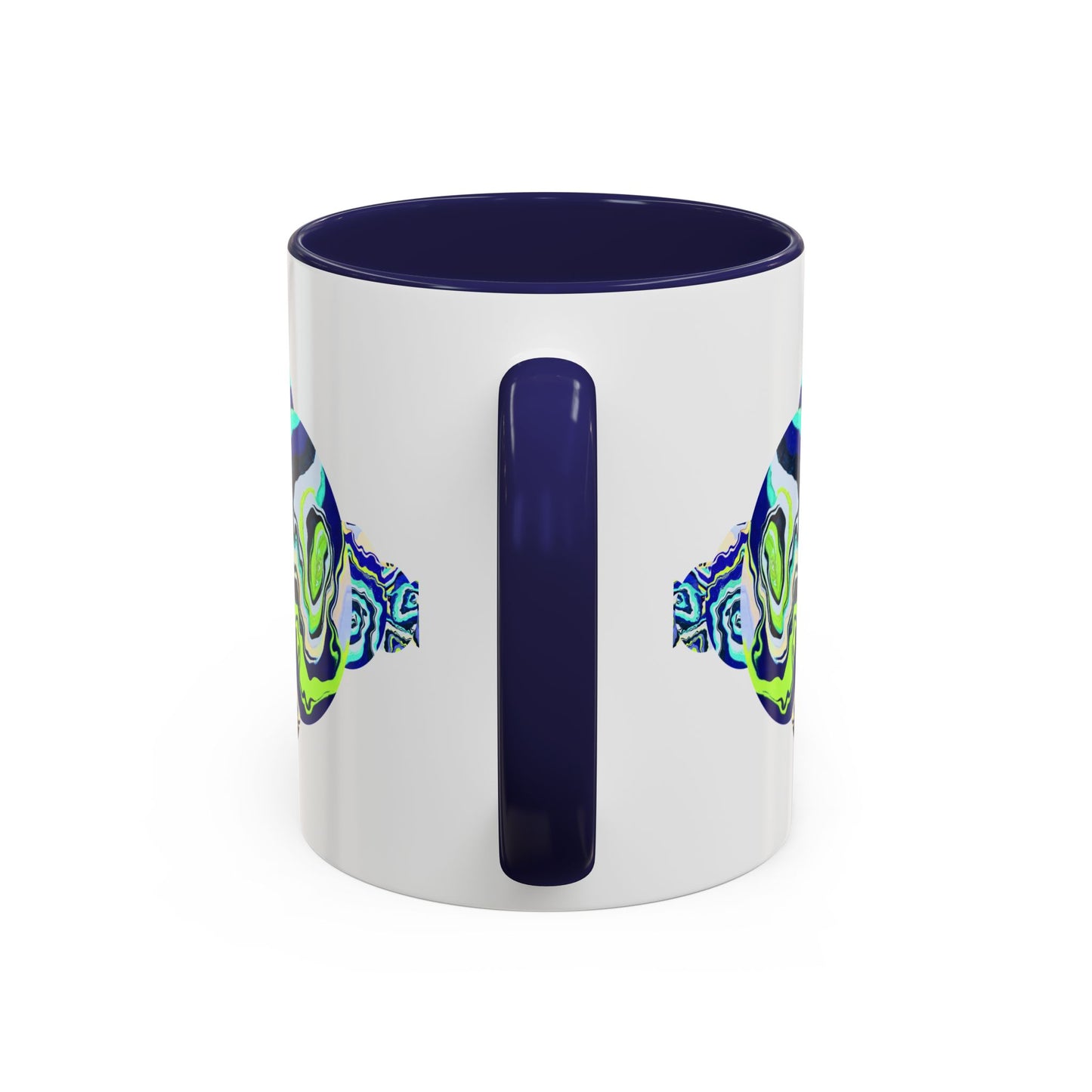 Abstract Ocean Waves Accent Mug