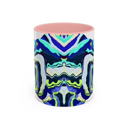 Abstract Ocean Waves Accent Mug