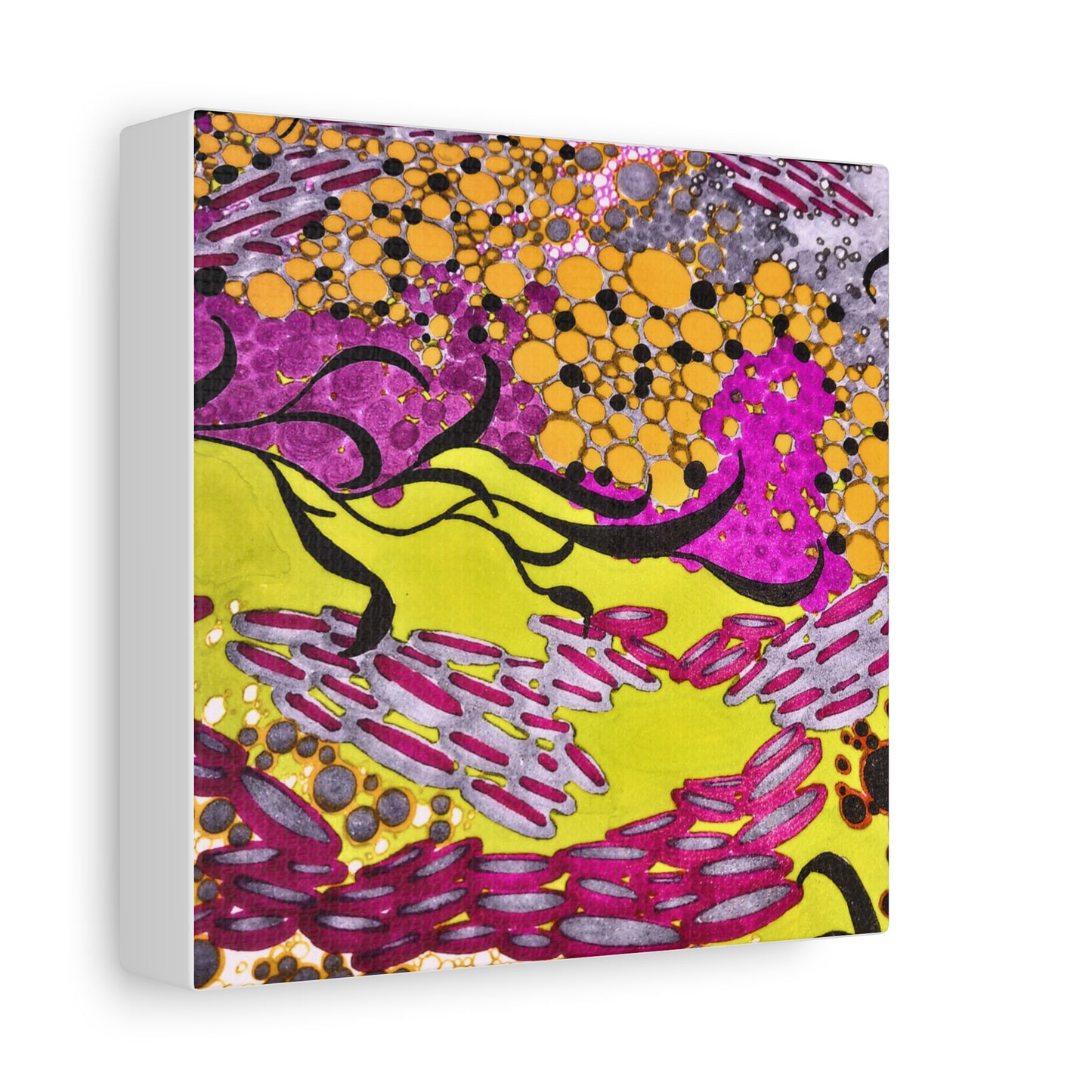 Vibrant Yellow & Magenta Wall Art
