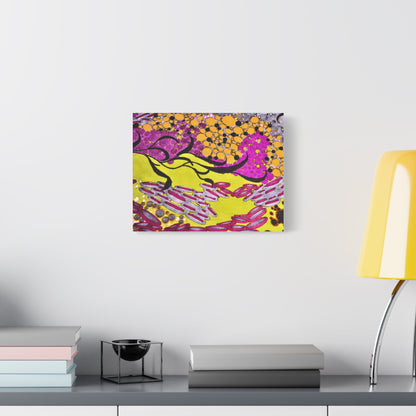 Vibrant Yellow & Magenta Wall Art