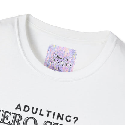 Adulting Zero Stars Graphic T-Shirt
