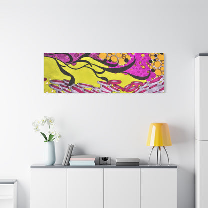 Vibrant Yellow & Magenta Wall Art
