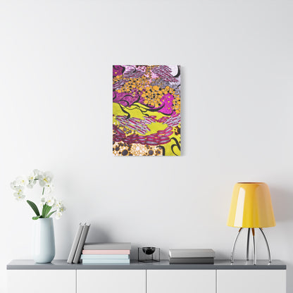 Vibrant Yellow & Magenta Wall Art