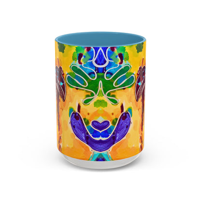 Mug - Colorful Psychedelic Mushroom Accent Coffee Mug (11/15oz)