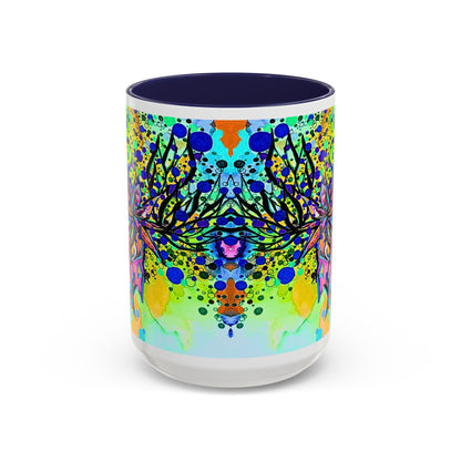 Artistic Floral Coffee Mug — Colorful Watercolor Mandala Accent Mug (11/15oz)