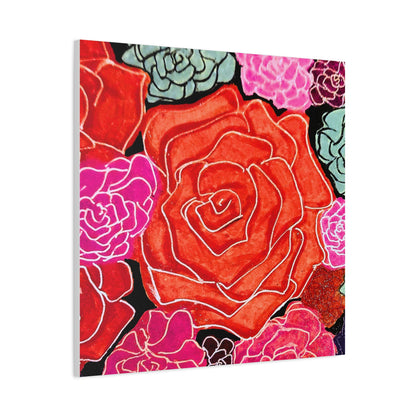 Bold Rose Floral Canvas Print