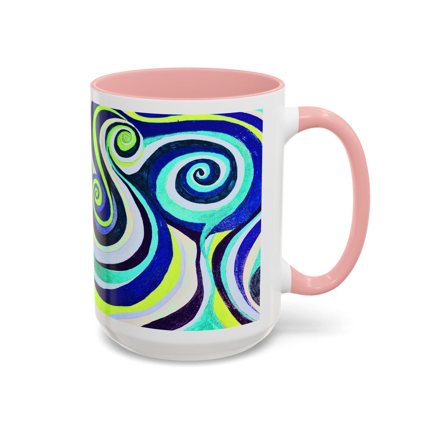 Abstract Swirl Accent Coffee Mug