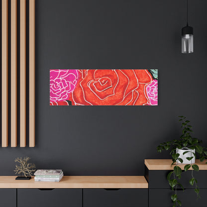 Bold Rose Floral Canvas Print