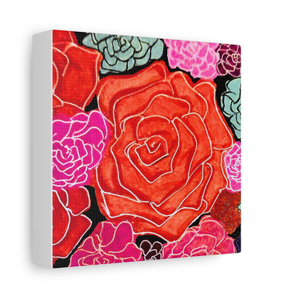 Bold Rose Floral Canvas Print