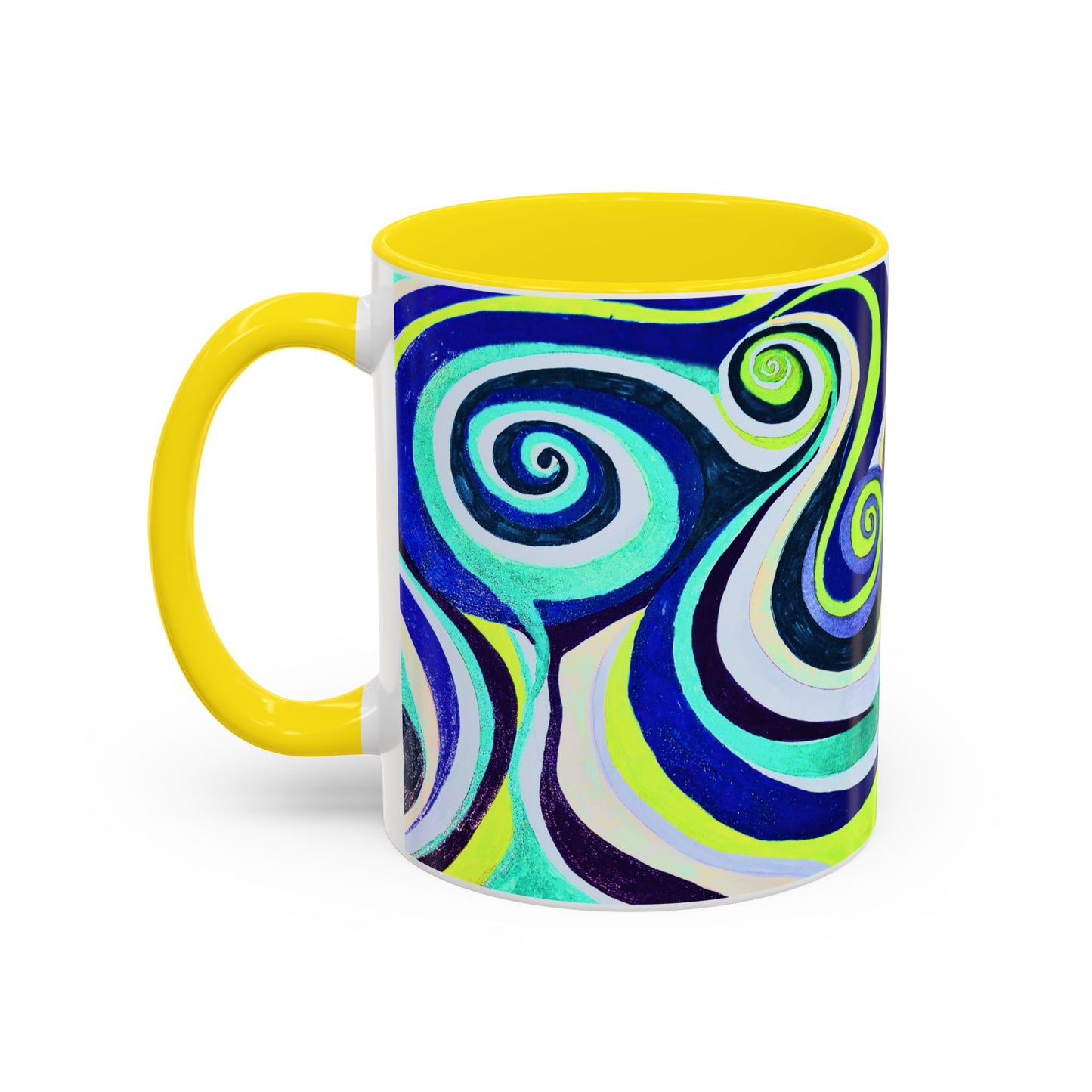 Abstract Swirl Accent Coffee Mug