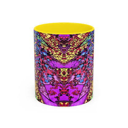 Vibrant Psychedelic Accent Coffee Mug – Colorful Abstract Art (11/15oz)