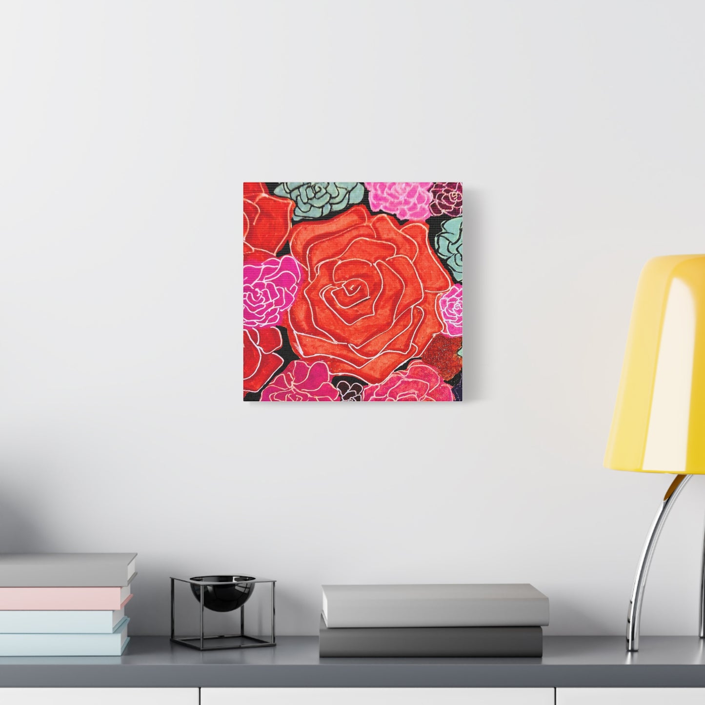 Bold Rose Floral Canvas Print
