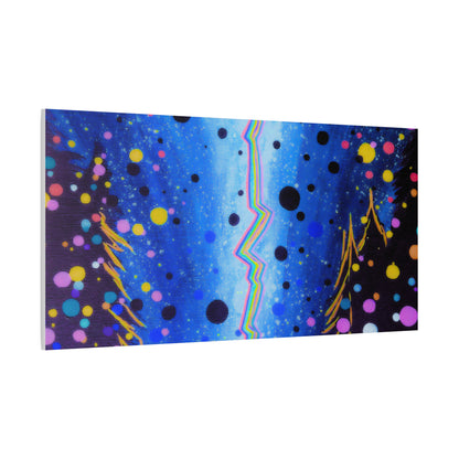 Blue Galaxy Cosmic Night Canvas Art