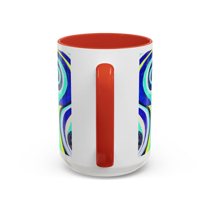 Abstract Swirl Accent Coffee Mug