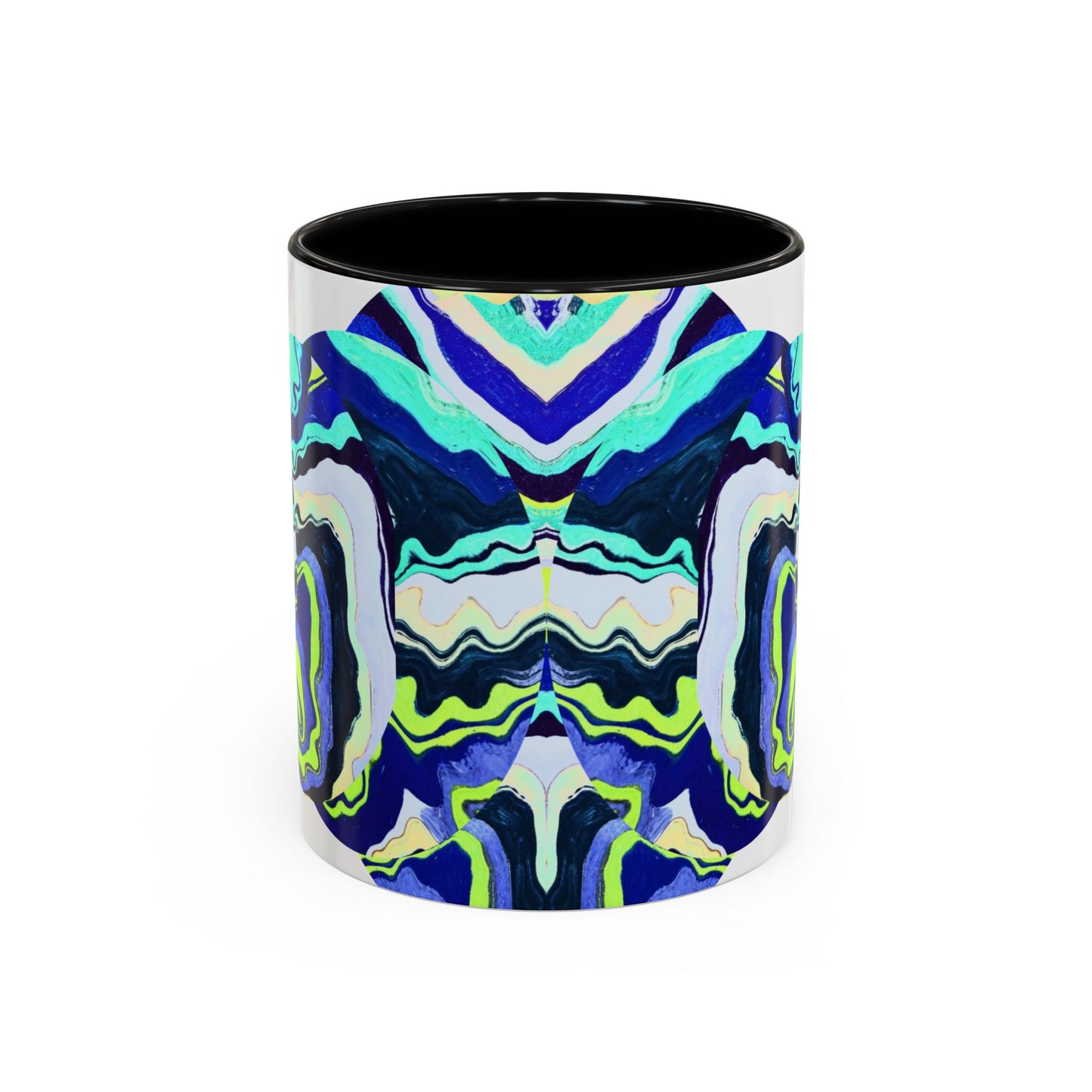 Abstract Ocean Waves Accent Mug