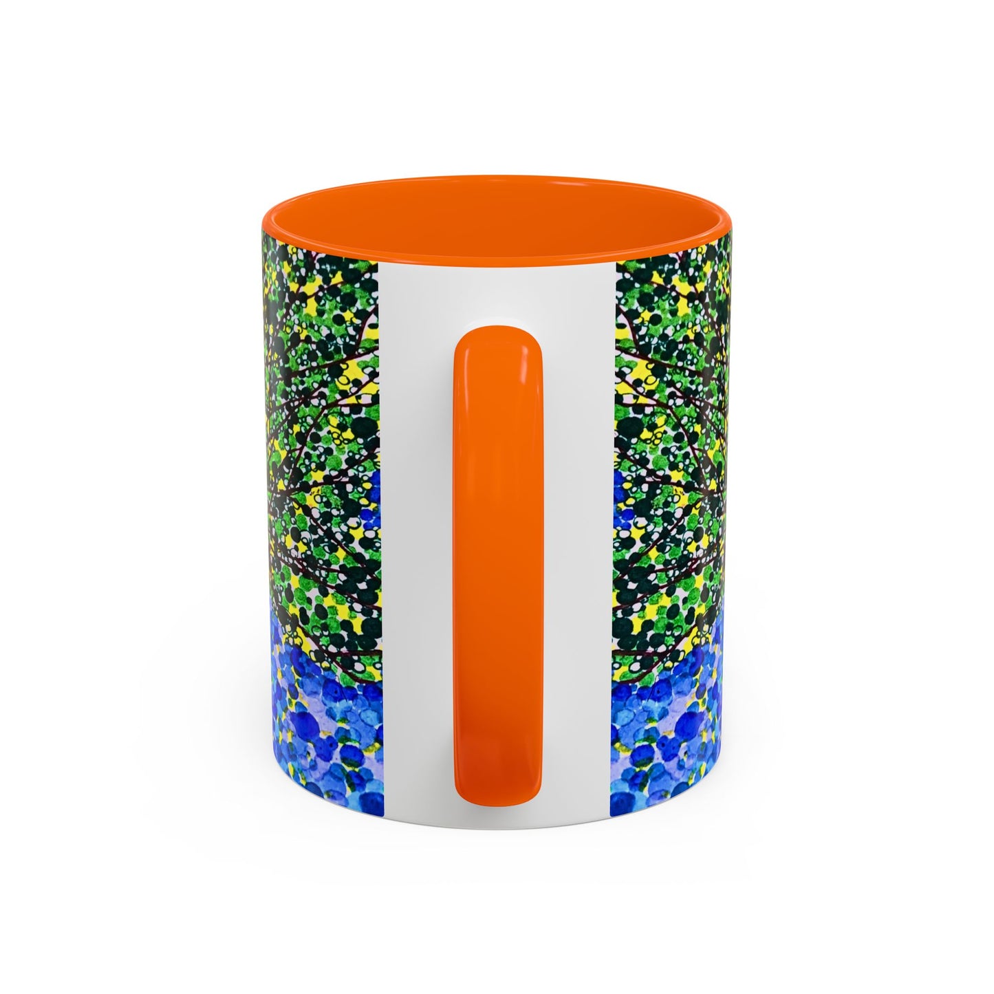 Accent Coffee Mug - Colorful Pointillist Tree Art Cup (11/15 oz)