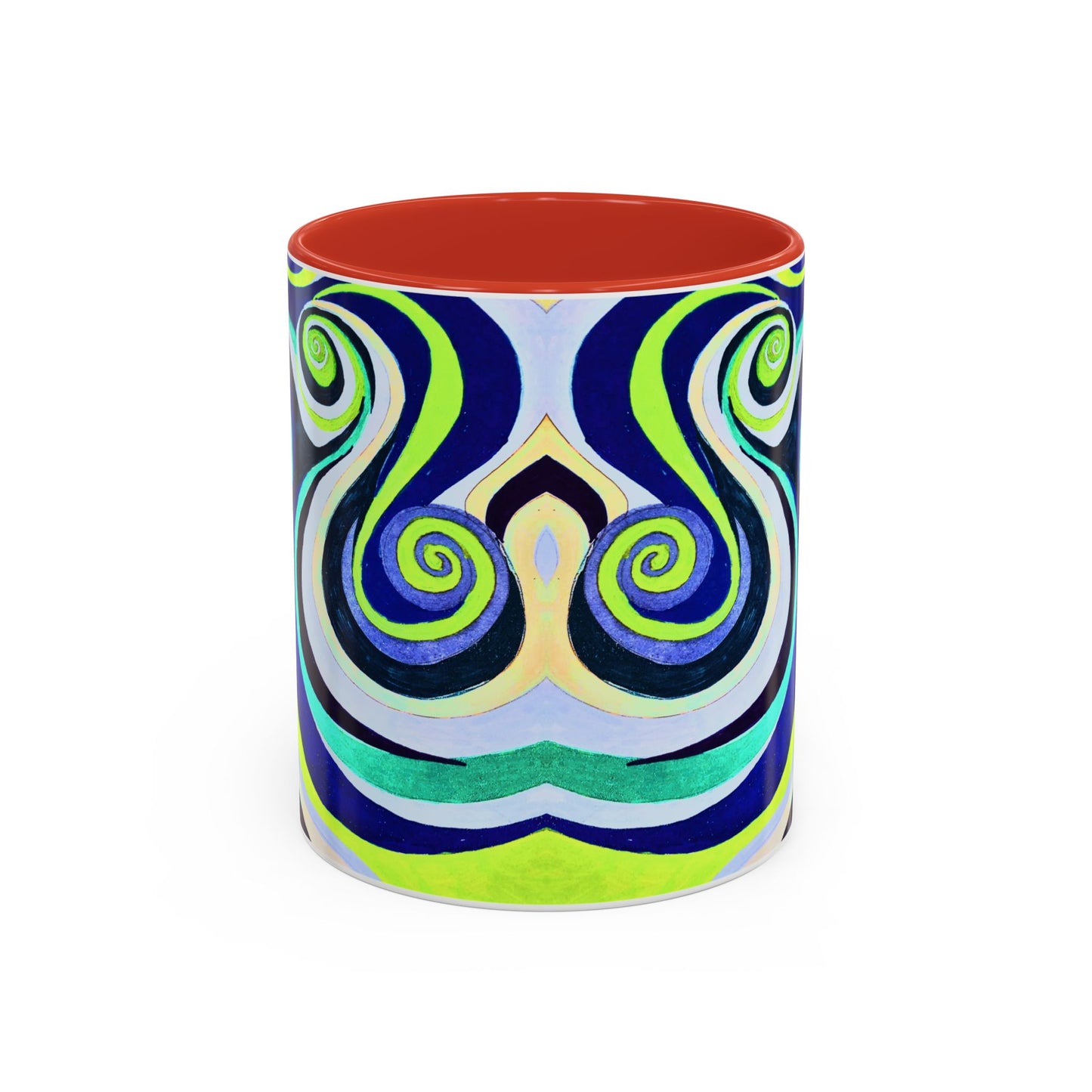 Abstract Swirl Accent Coffee Mug