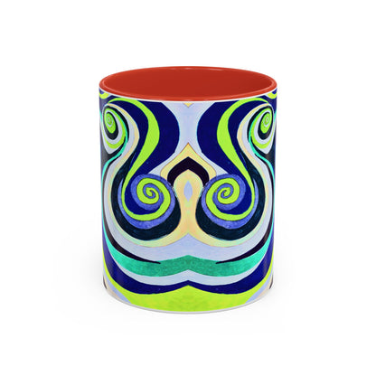 Abstract Swirl Accent Coffee Mug