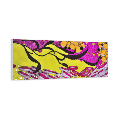 Vibrant Yellow & Magenta Wall Art