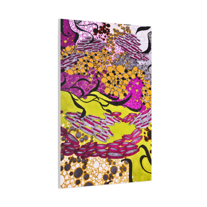Vibrant Yellow & Magenta Wall Art