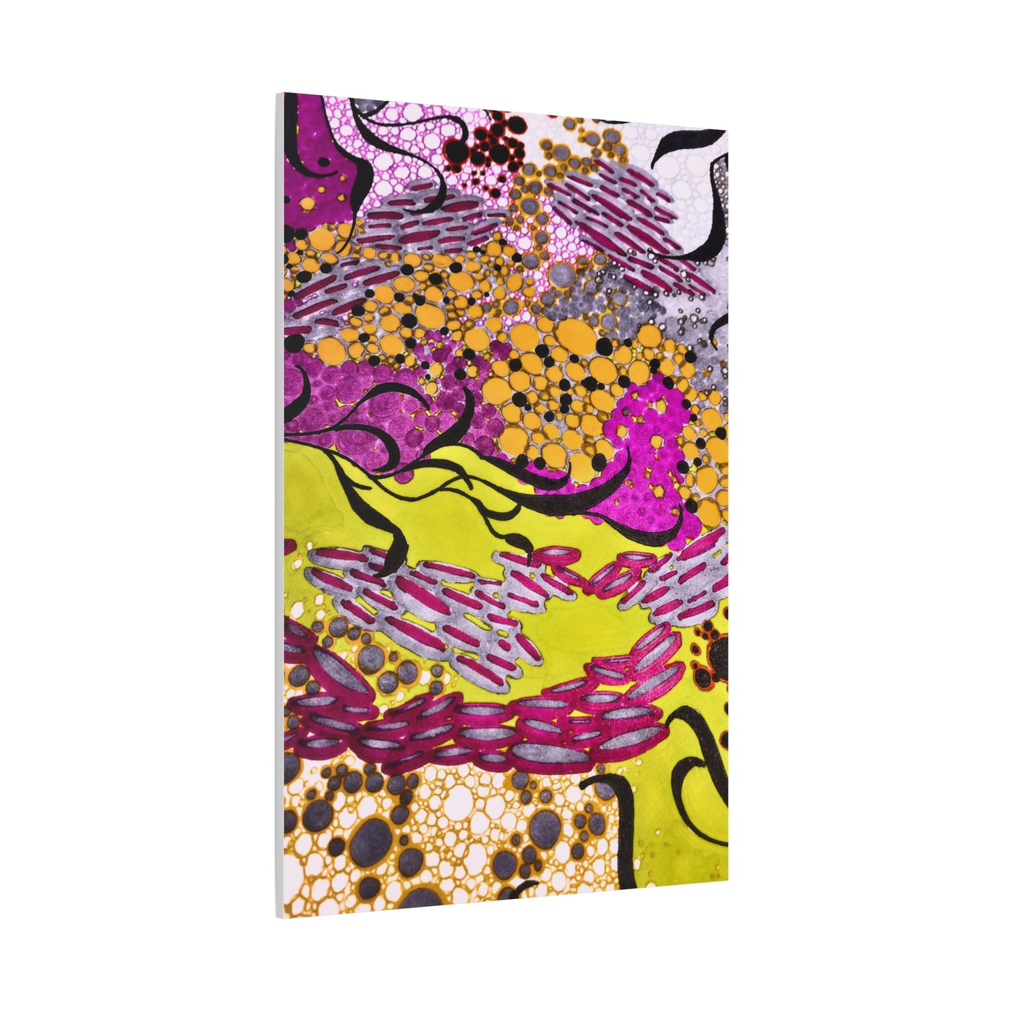 Vibrant Yellow & Magenta Wall Art