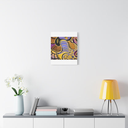 Abstract Gold & Purple Canvas Art
