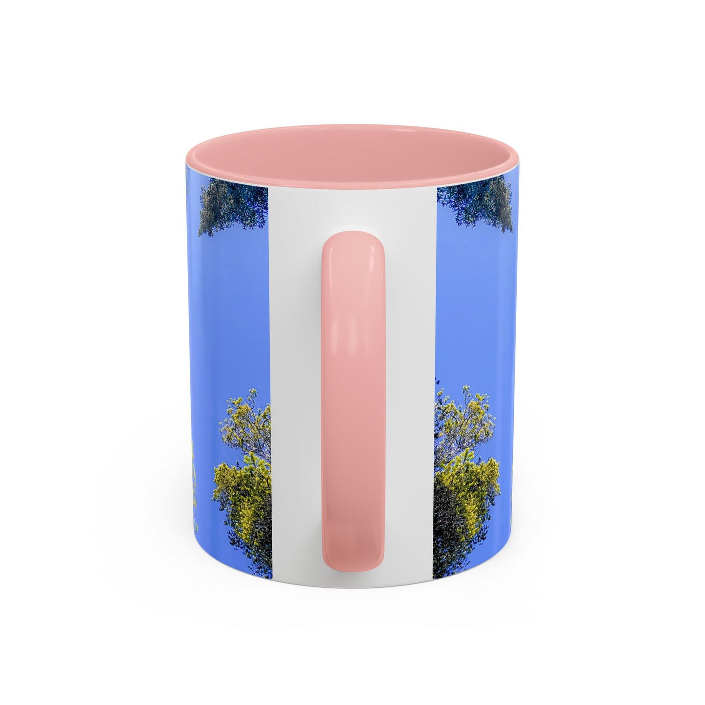 Scenic Pine Tree Sky Accent Coffee Mug – Nature Photography 11/15oz