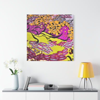 Vibrant Yellow & Magenta Wall Art