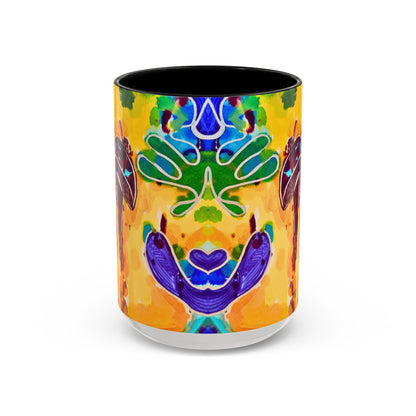 Mug - Colorful Psychedelic Mushroom Accent Coffee Mug (11/15oz)