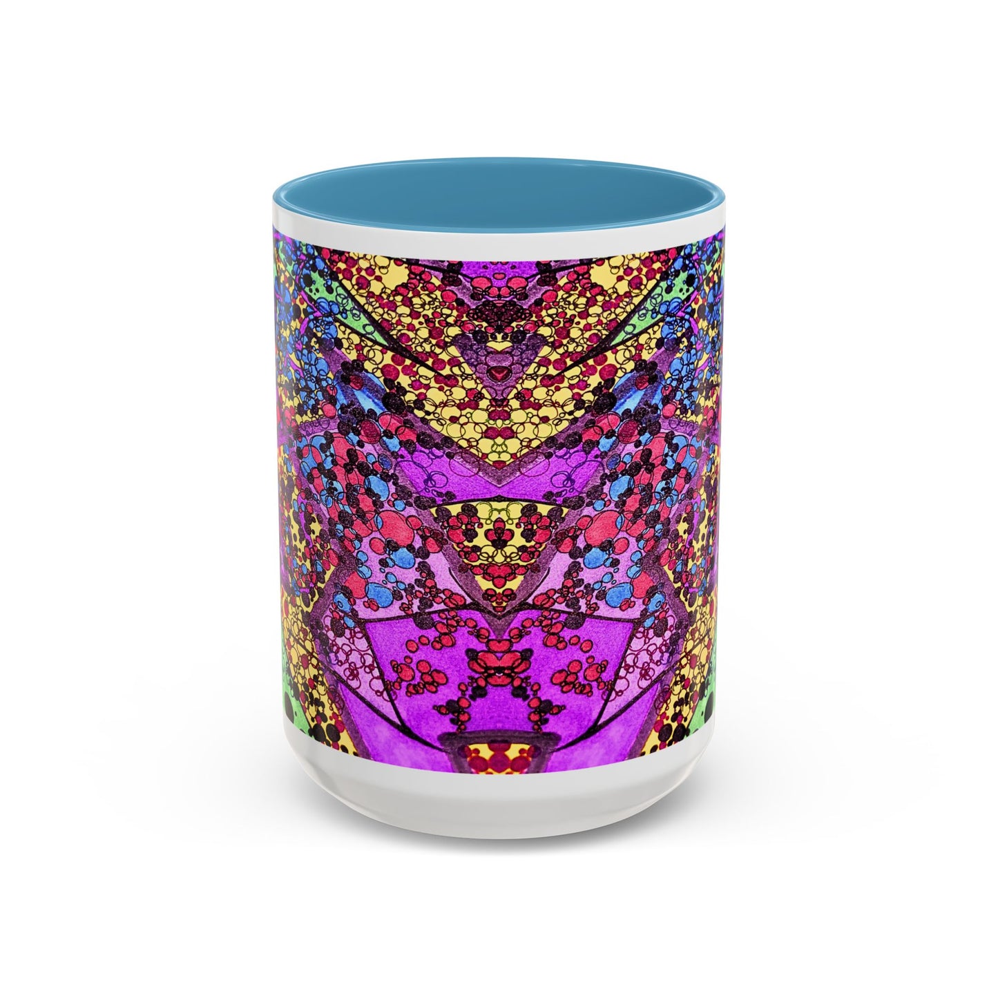 Vibrant Psychedelic Accent Coffee Mug – Colorful Abstract Art (11/15oz)