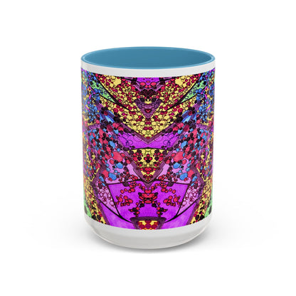 Vibrant Psychedelic Accent Coffee Mug – Colorful Abstract Art (11/15oz)