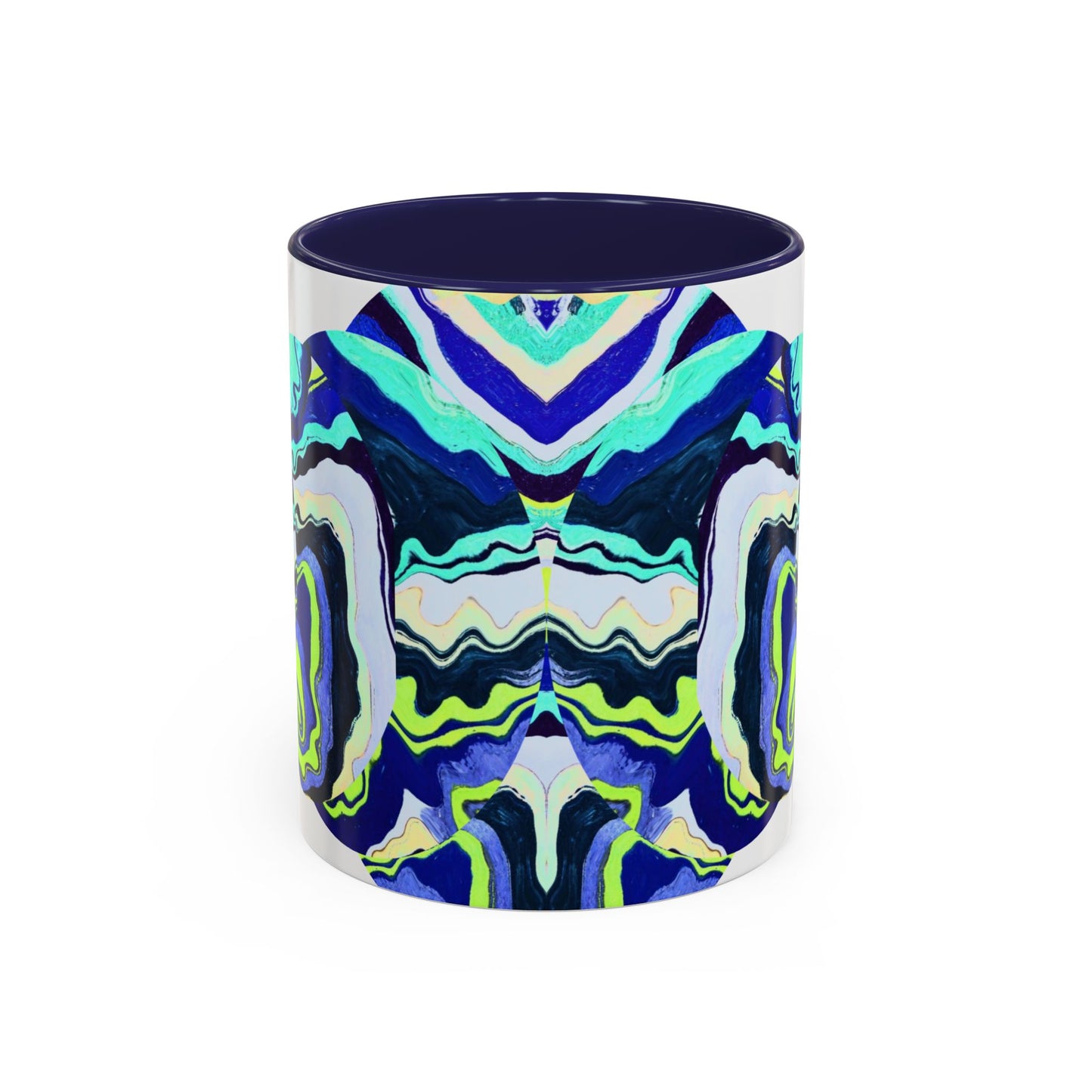 Abstract Ocean Waves Accent Mug