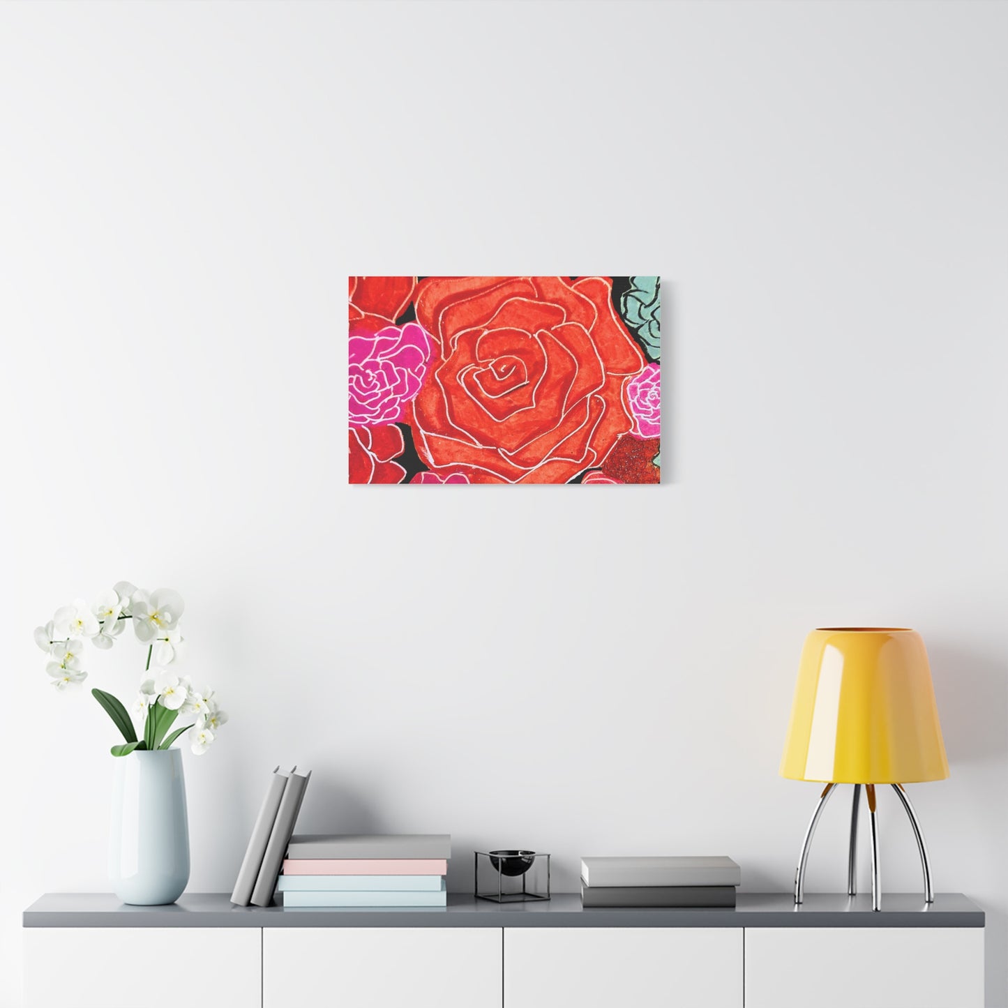 Bold Rose Floral Canvas Print