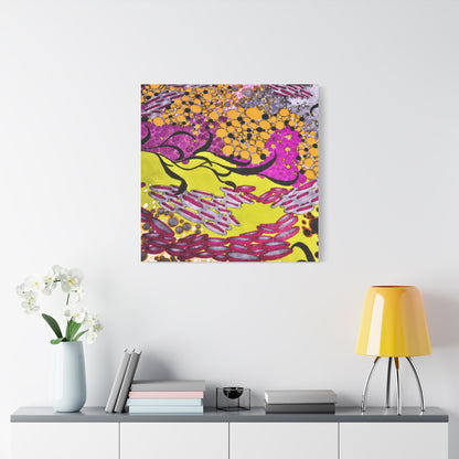 Vibrant Yellow & Magenta Wall Art