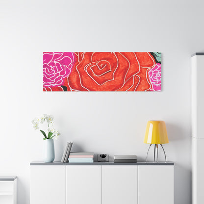 Bold Rose Floral Canvas Print
